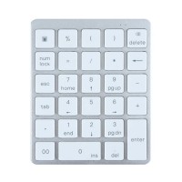 N960 Mini Wireless 28-key Numeric Keyboard Office Aluminum Bluetooth Wireless Charging Numeric Keypad