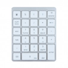 N960 Mini Wireless 28-key Numeric Keyboard Office Aluminum Bluetooth Wireless Charging Numeric Keypad