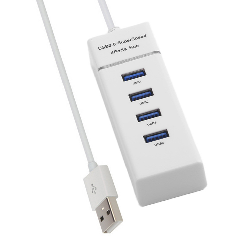 Super Speed USB3.0 4 Port Power Strip Socket Outlet Plug Smart Socket - White Super Speed USB3.0 4 Port Power Strip Socket Outlet Plug Smart Socket - White