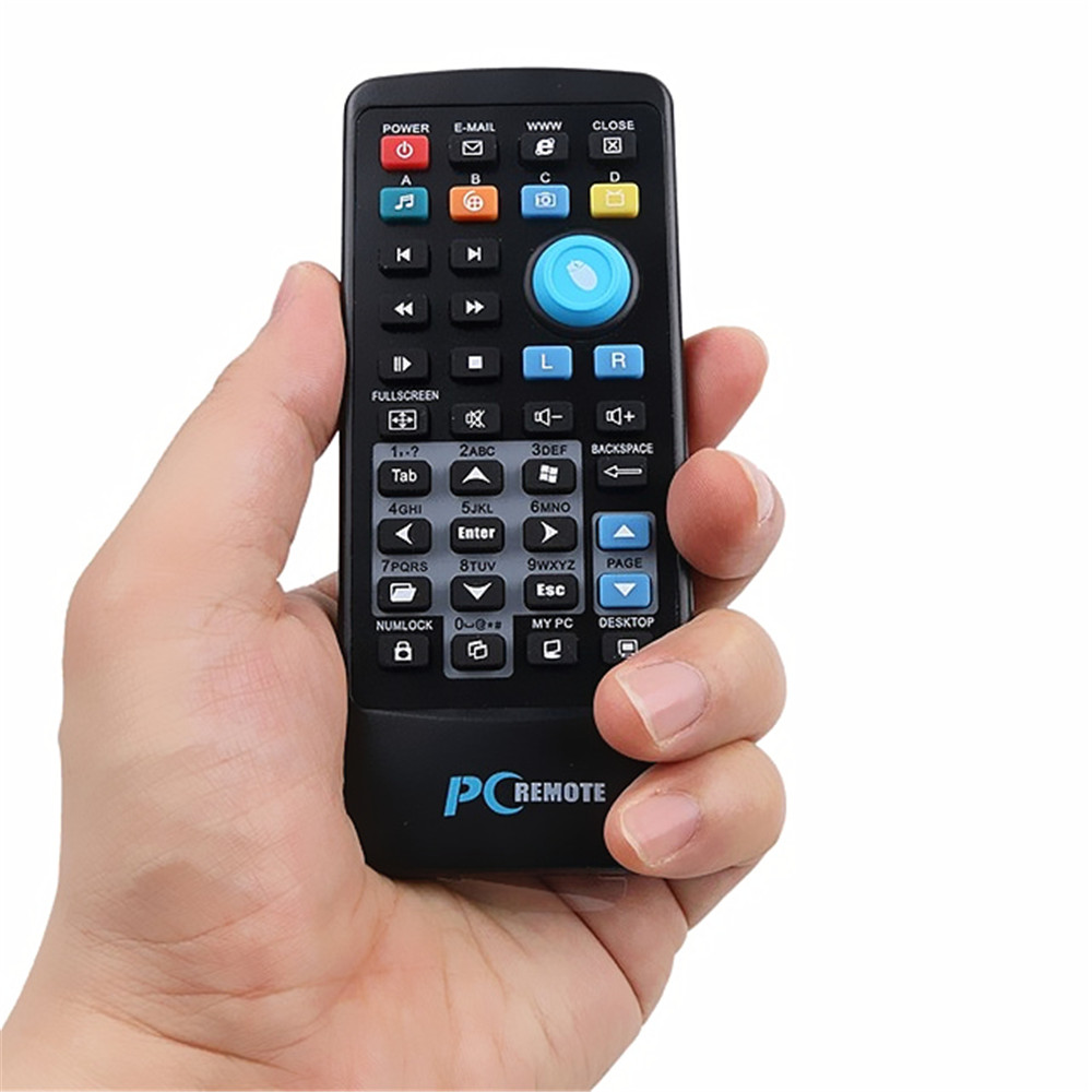 Mini Wireless USB PC Remote Control Mouse Controller Receiver- Black Mini Wireless USB PC Remote Control Mouse Controller Receiver- Black