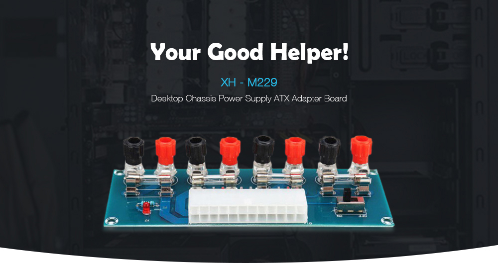 XH - M229 Desktop Chassis Power Supply ATX Adapter Board- Blue Ivy XH - M229 Desktop Chassis Power Supply ATX Adapter Board- Blue Ivy