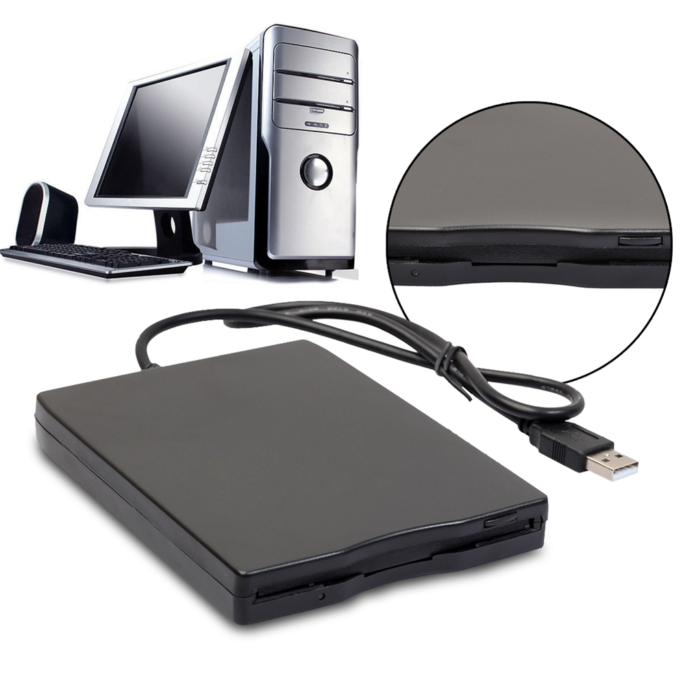 Black USB Portable Interface Disk FDD External USB Floppy Drive for Laptop Black USB Portable Interface Disk FDD External USB Floppy Drive for Laptop