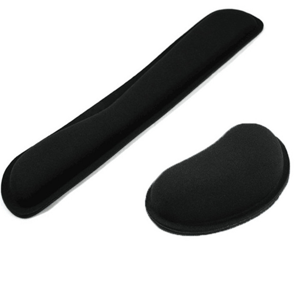 New Memory Cotton Wristbands Mouse Pad- Black New Memory Cotton Wristbands Mouse Pad- Black