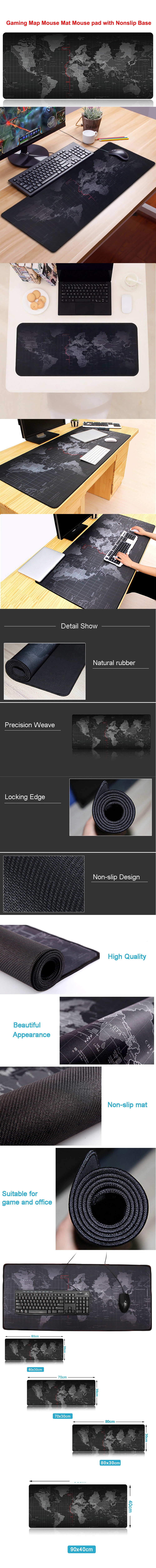 Foldable Nonslip Base Gaming Mouse pad - Black 60x30cm Foldable Nonslip Base Gaming Mouse pad - Black 60x30cm