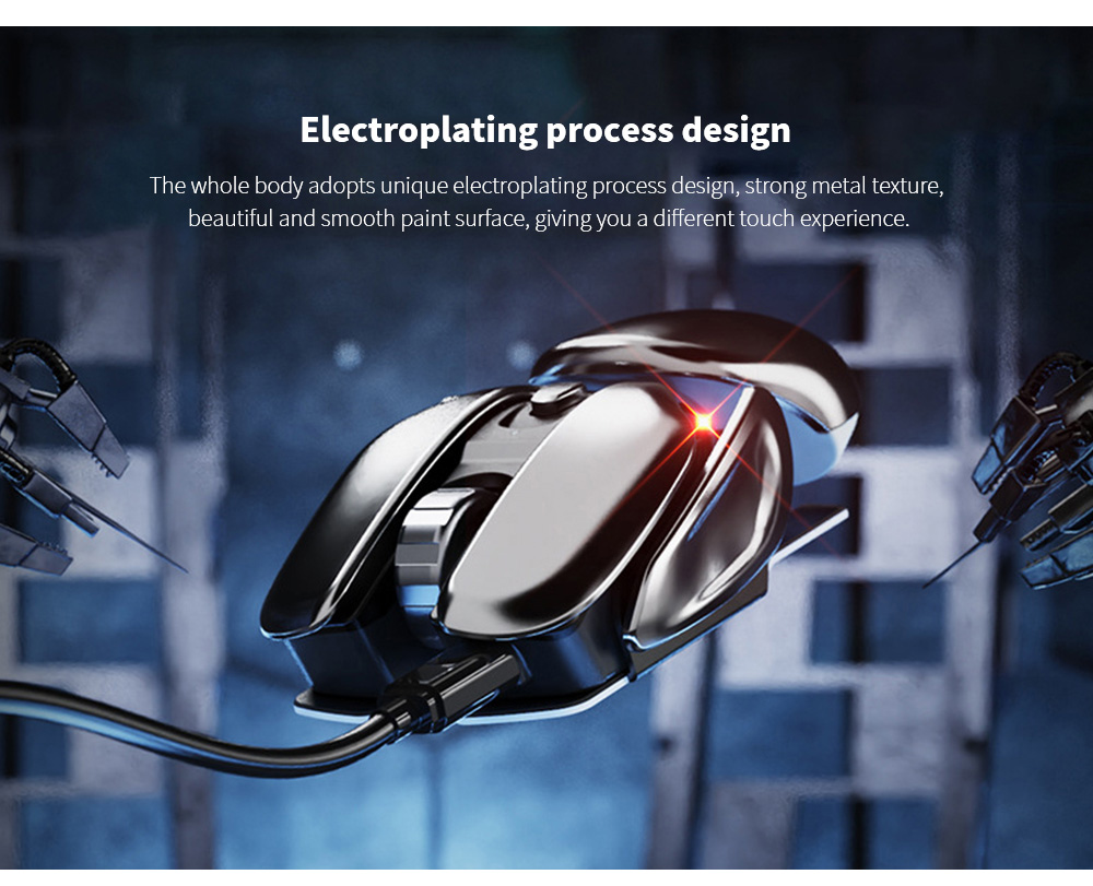 PX2 Metal 2.4G Electricity Wireless Mouse Electroplating process design PX2 Metal 2.4G Electricity Wireless Mouse Electroplating process design