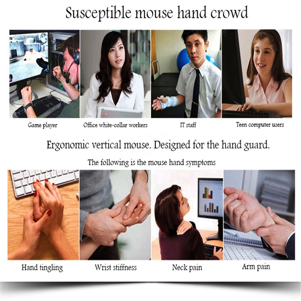 Desktop PC Office Mice Ergonomics Wired Mouse Photoelectric USB Vertical Mouse Desktop PC Office Mice Ergonomics Wired Mouse Photoelectric USB Vertical Mouse