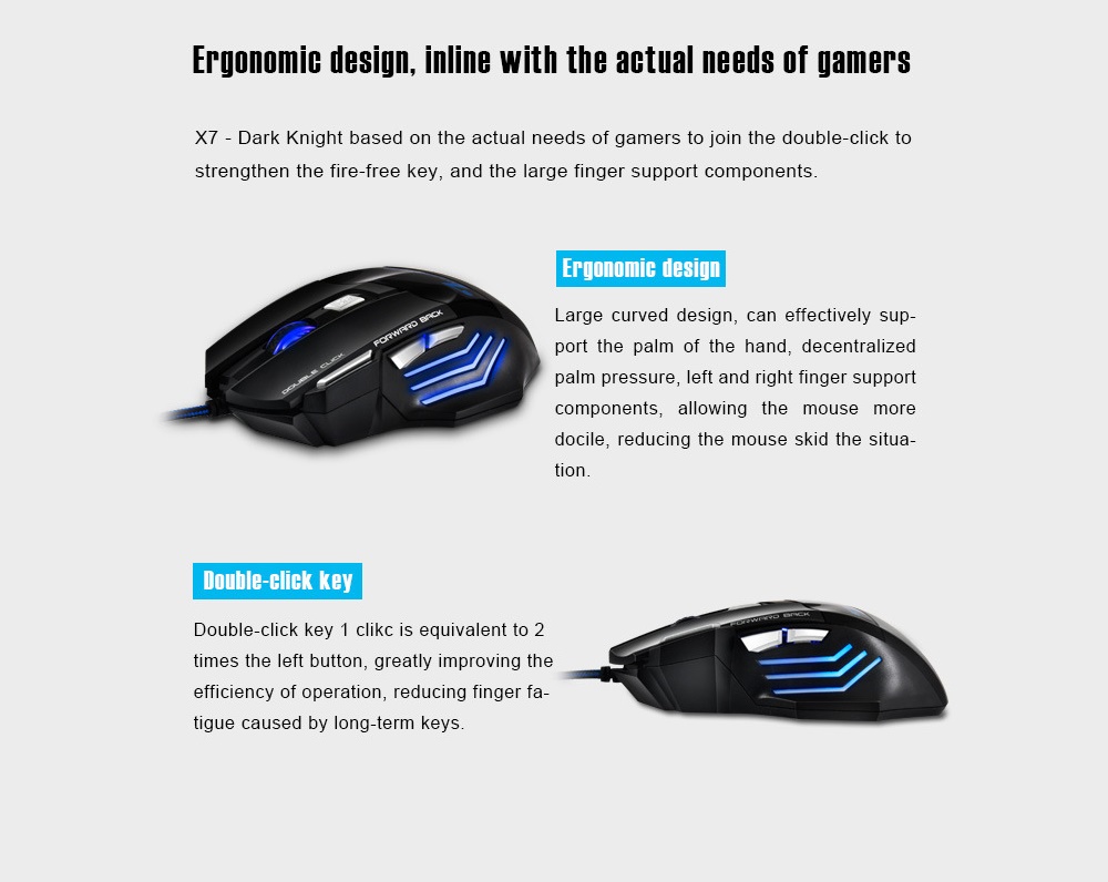 X7 Wired Gaming Mouse - Black X7 Wired Gaming Mouse - Black