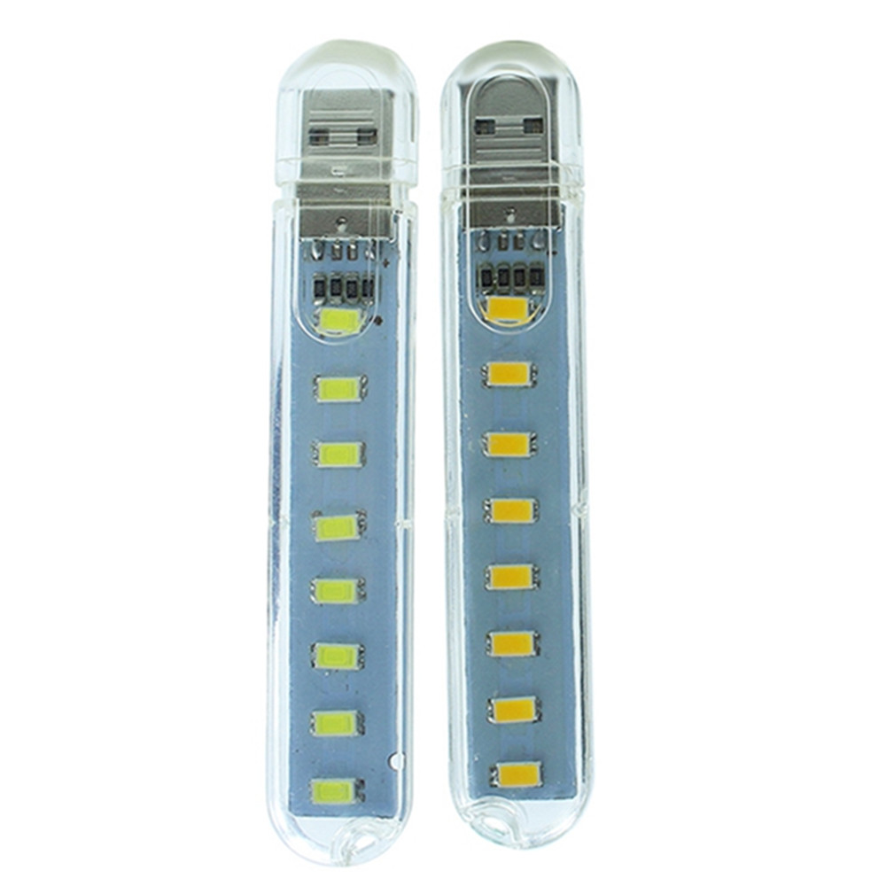 8 LED Mini Portable USB LED Night Light Powered Camping Lamp - Warm White 8 LED Mini Portable USB LED Night Light Powered Camping Lamp - Warm White