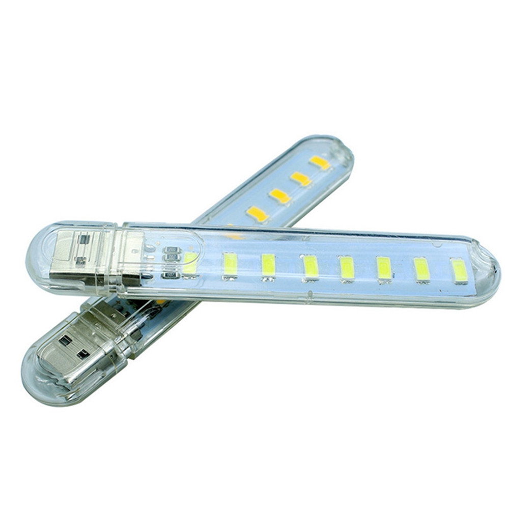 8 LED Mini Portable USB LED Night Light Powered Camping Lamp - Warm White 8 LED Mini Portable USB LED Night Light Powered Camping Lamp - Warm White