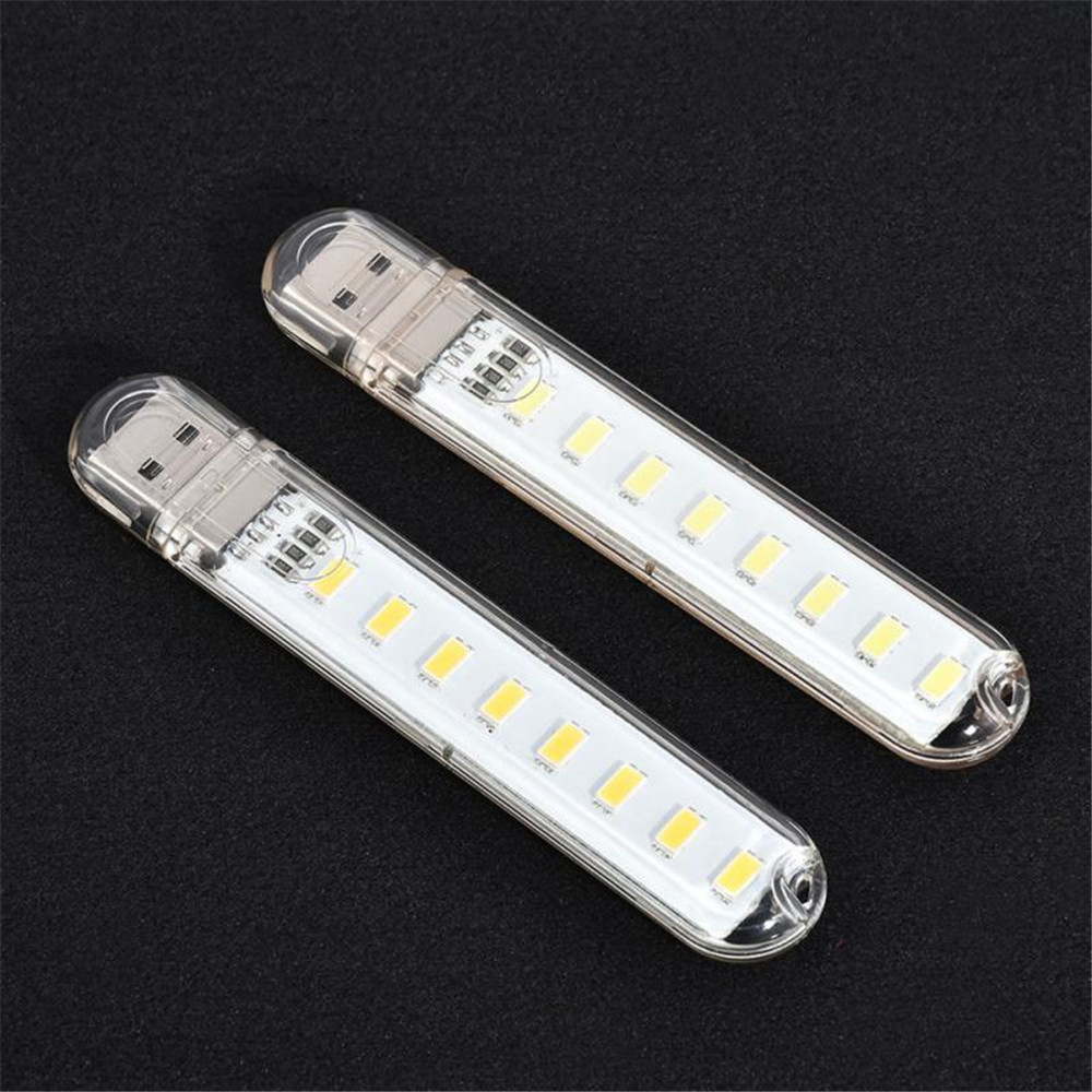 8 LED Mini Portable USB LED Night Light Powered Camping Lamp - Warm White 8 LED Mini Portable USB LED Night Light Powered Camping Lamp - Warm White