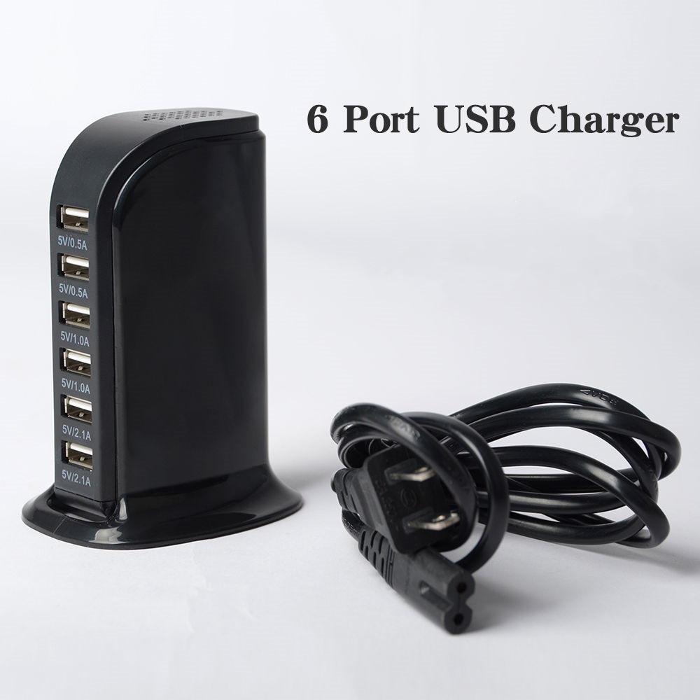 6 Port 30W Charging Station Support USB Charger Power Adapter 6 Port 30W Charging Station Support USB Charger Power Adapter