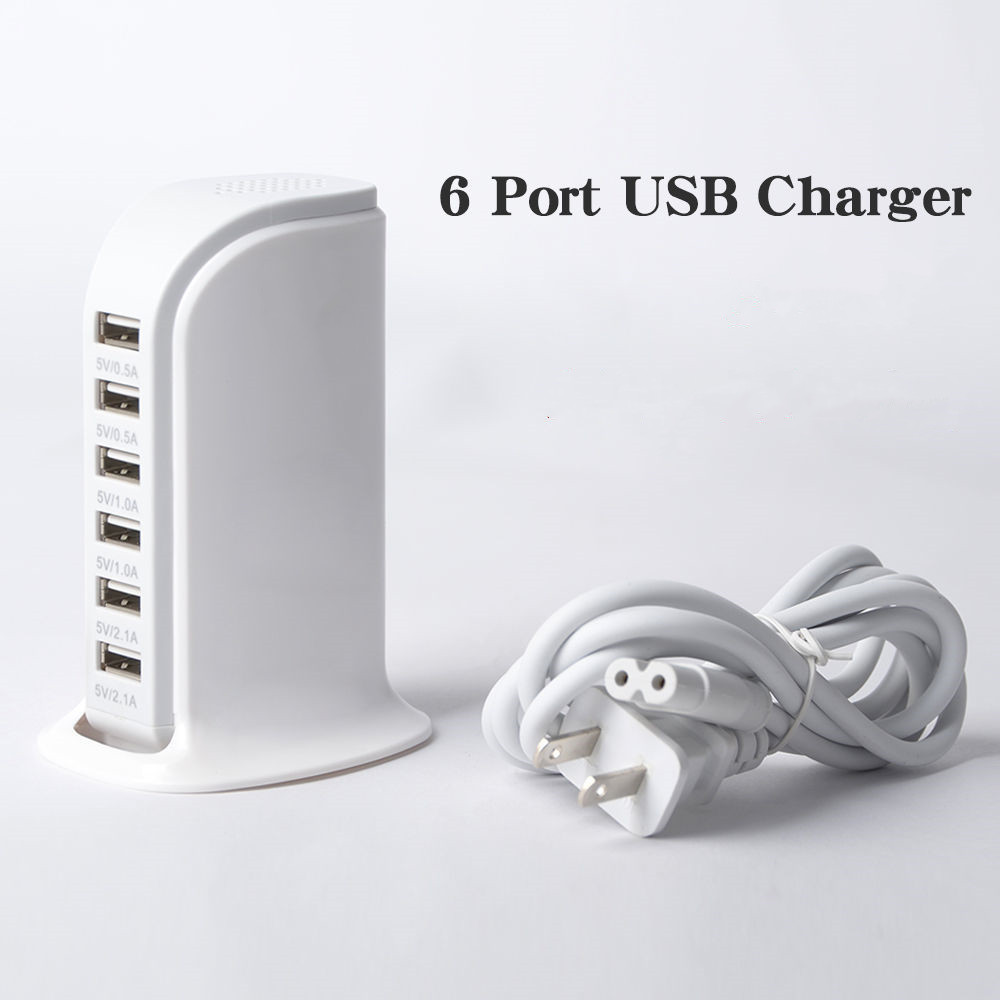 6 Port 30W Charging Station Support USB Charger Power Adapter 6 Port 30W Charging Station Support USB Charger Power Adapter