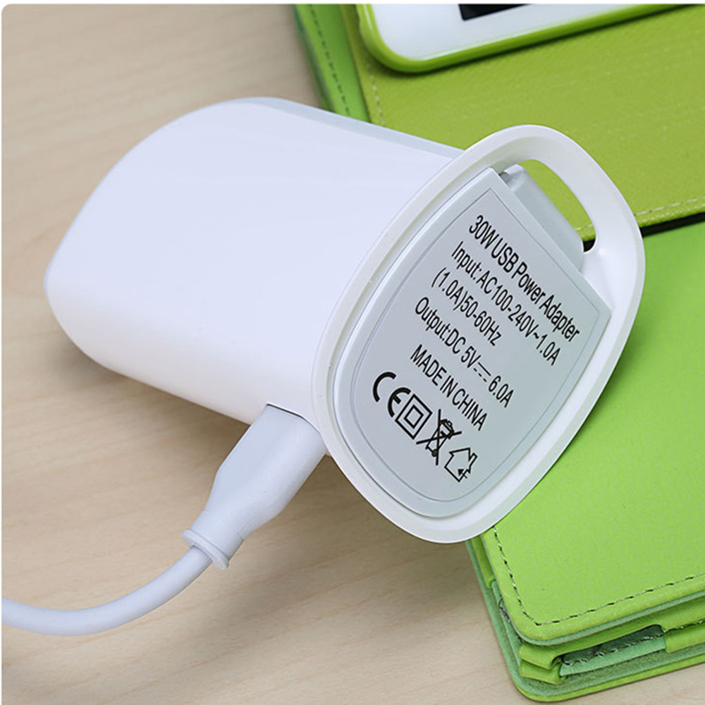 6 Port 30W Charging Station Support USB Charger Power Adapter 6 Port 30W Charging Station Support USB Charger Power Adapter