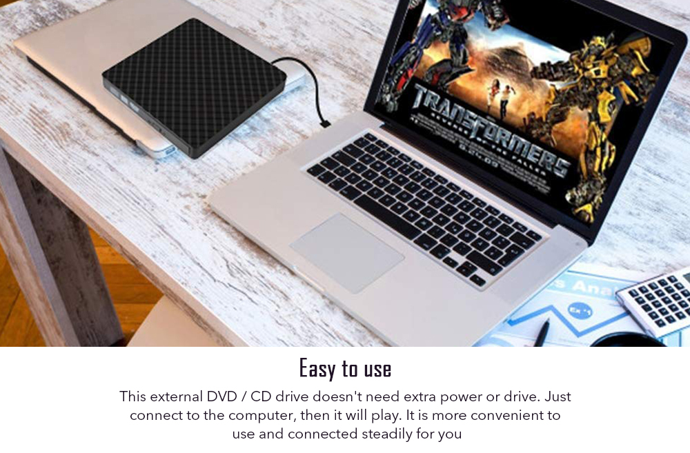 CB31005 USB 3.0 External ODD / HDD Device DVD Burner- Black CB31005 USB 3.0 External ODD / HDD Device DVD Burner- Black
