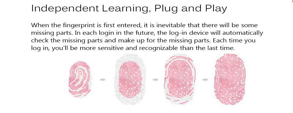 USB Fingerprint Login Device Password Recognition Unlocking Computer Notebook Desktop Automatic Boot- Silver USB Fingerprint Login Device Password Recognition Unlocking Computer Notebook Desktop Automatic Boot- Silver