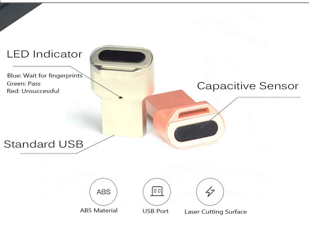 USB Fingerprint Login Device Password Recognition Unlocking Computer Notebook Desktop Automatic Boot- Silver USB Fingerprint Login Device Password Recognition Unlocking Computer Notebook Desktop Automatic Boot- Silver