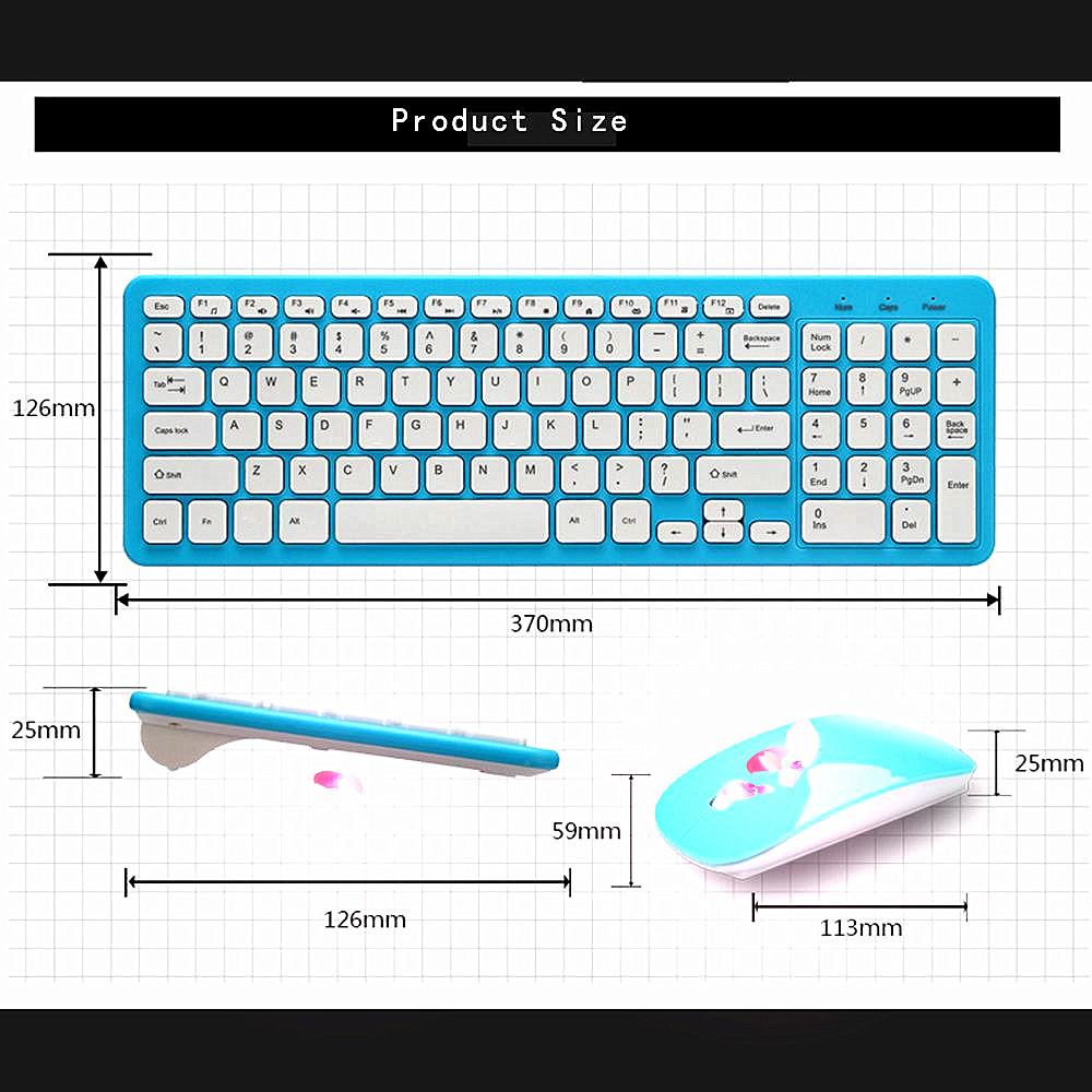 GKM520 Wireless Keyboard and Mouse Set - White GKM520 Wireless Keyboard and Mouse Set - White