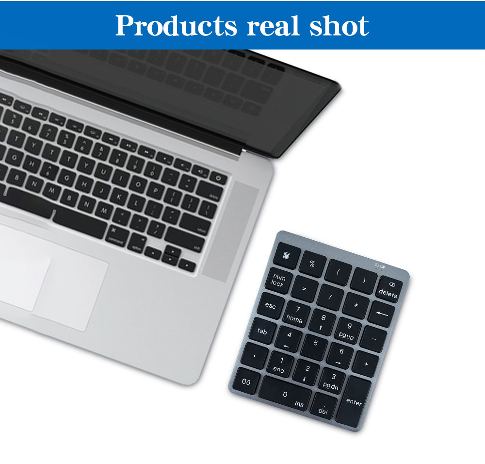 N960 Wireless 28-key Numeric Keypad Office Aluminum Bluetooth Wireless Charging Numeric Keypad Slim Mini - White N960 Wireless 28-key Numeric Keypad Office Aluminum Bluetooth Wireless Charging Numeric Keypad Slim Mini - White