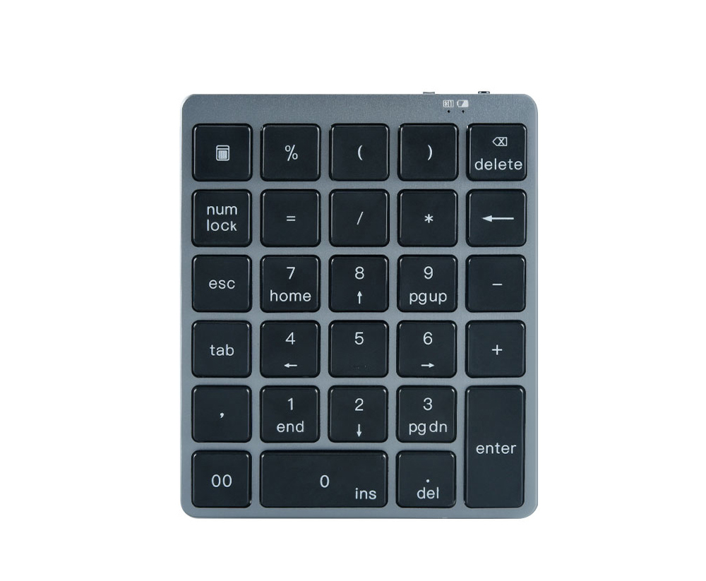 N960 Wireless 28-key Numeric Keypad Office Aluminum Bluetooth Wireless Charging Numeric Keypad Slim Mini - White N960 Wireless 28-key Numeric Keypad Office Aluminum Bluetooth Wireless Charging Numeric Keypad Slim Mini - White