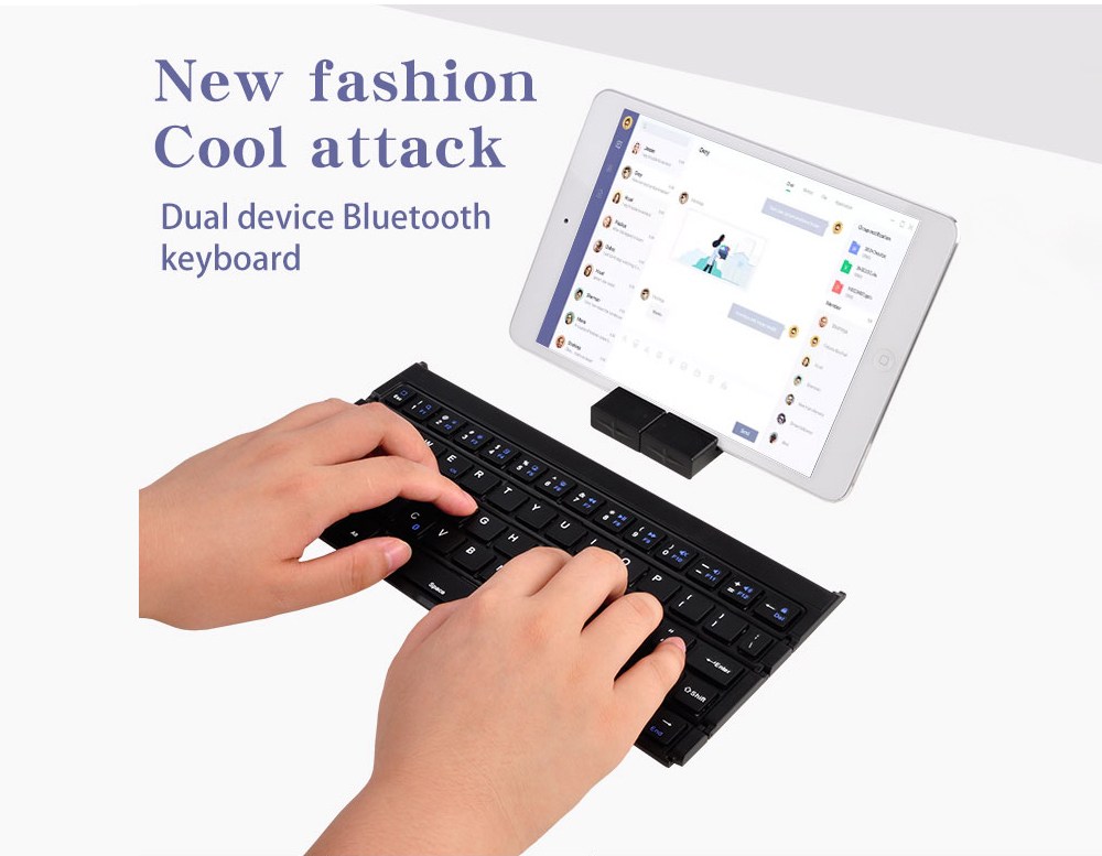 Keyboard Tri Fold Bluetooth Ultra Thin Tablet Phone Touchpad Wireless Multi Function - Light Gray Keyboard Tri Fold Bluetooth Ultra Thin Tablet Phone Touchpad Wireless Multi Function - Light Gray