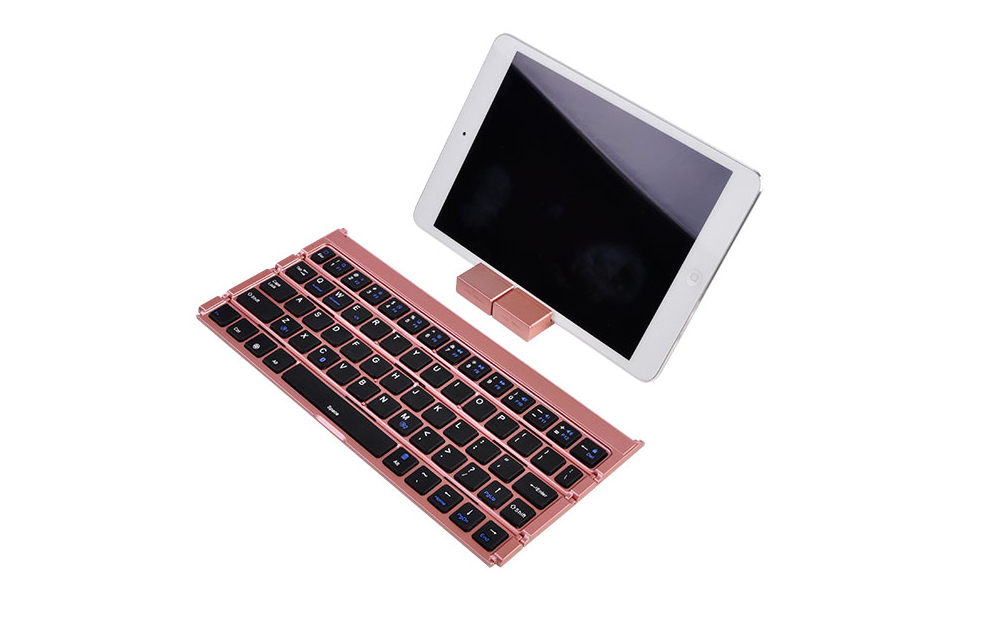 Keyboard Tri Fold Bluetooth Ultra Thin Tablet Phone Touchpad Wireless Multi Function - Light Gray Keyboard Tri Fold Bluetooth Ultra Thin Tablet Phone Touchpad Wireless Multi Function - Light Gray